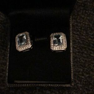 New in box, womens aqua earrings